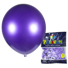 Кульки повітряні Pelican 12“ (30 см) хром фіолетовий 50шт/уп 1250-605 KNZ