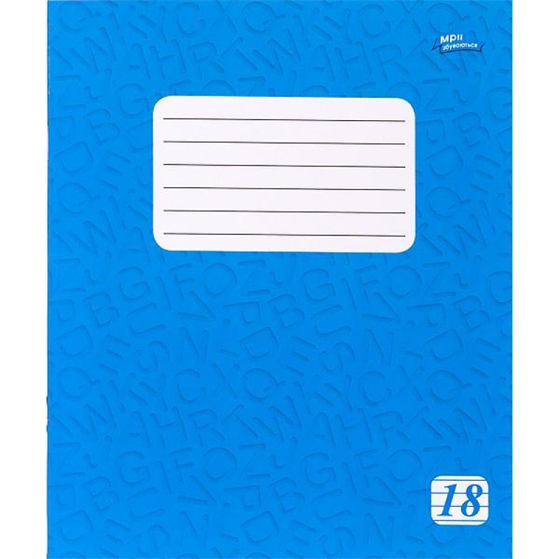 Зошит фоновий 18 аркушів лінія KNZ