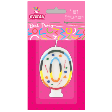 Свічка в торт “0“ EVENTA KNZ