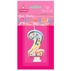 Свічка цифра в торт 2 EVENTA KNZ