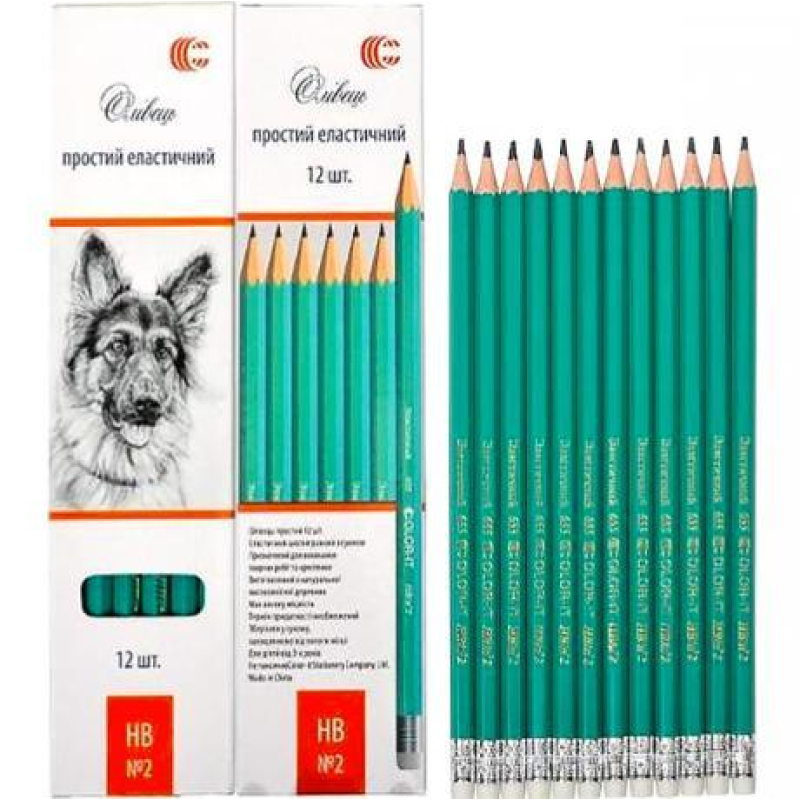 Олівець простий еластичний CR655 з гумкою НВ№2 “С“ KNZ Олівець простий еластичний CR655 з гумкою НВ№2 “С“ KNZ