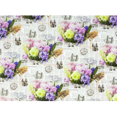 Крейдований папір - газета в квітах, Unison, PVM10-85 KNZ