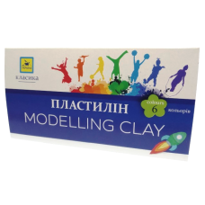 Пластилін для ліплення “Класика“ 6 кольорів для дітей ПЛ-011-МВ KNZ