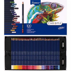 Набір кольорових олівців 100 кольорів Marco Chroma, у картонній упаковці 8010-100CB KNZ