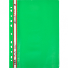 Швидкозшивач із перфорацією А4 “C“ пластиковий зелений 69852 KNZ