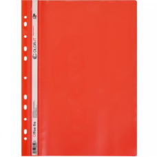 Швидкозшивач з перфорацією А4 “C“ пластиковий червоний 69852 KNZ