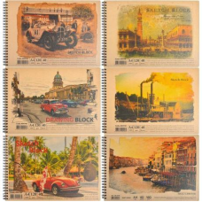 Альбом A4 “KRAFT“ 40 аркушів, 120г/м² спіраль KNZ