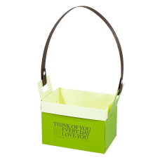 Сумка збірна, моноручка 15х10х10см, MHB 151010 green+ cream KNZ