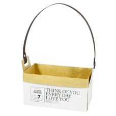 Сумка збірна, моноручка 23х12х12см, MHB 231212 white+kraft KNZ