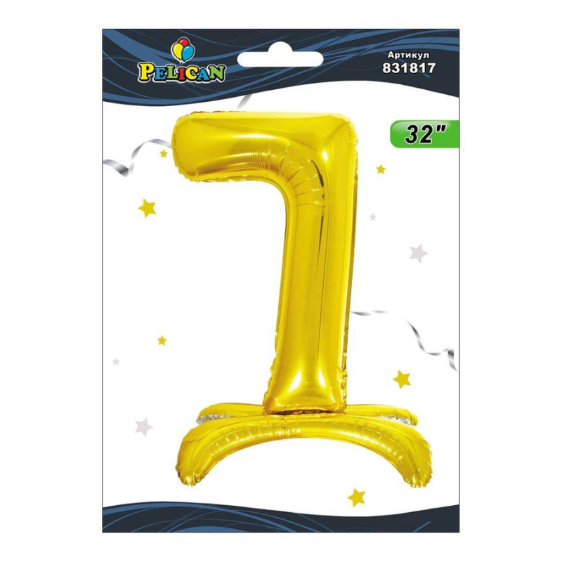 Цифра на підставці Pelican, “7“ золото 80см 831817 KNZ