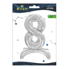 Цифра на підставці Pelican “8“ срібло 80см 831828 KNZ