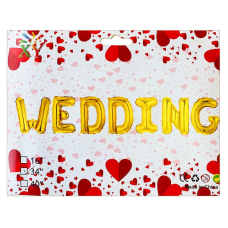 Набір з 7 кульок, WEDDING 34“ ЗОЛОТО 837253 KNZ