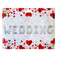 Набір з 7 кульок, WEDDING 34 “СРЕБРО 837254 KNZ