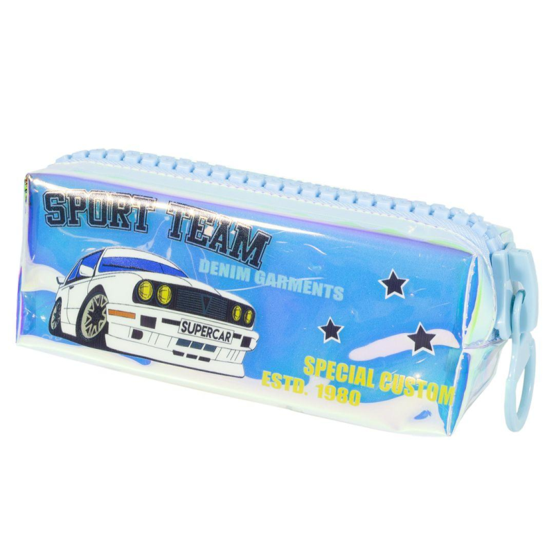 Пенал силіконовий “Racing“ 1 відділення 18,5*7,5*6,5см, mix, P601-3 KNZ