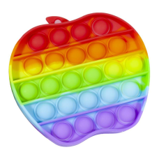 Іграшка-антистрес - пухирка яблуко “POP IT“ веселка KNZ