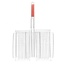 Решітка для мангалу глибока 40*29*5см, ручка 34см KNZ