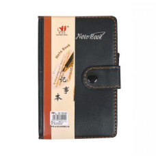 Блокнот 14,5*8,5см 80 аркушів з ручкою в обкладинці шкір/зам клітка 6102 KNZ