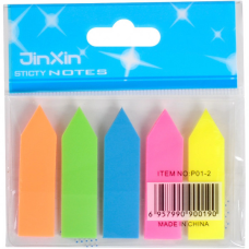 Стікери-закладки неон 5 кольорів “stick Notes“ Стріли Р01-2 KNZ