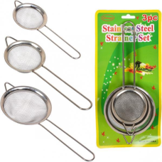 Набір ситечок метал 3 штуки: D 7, 8, 10 см KNZ