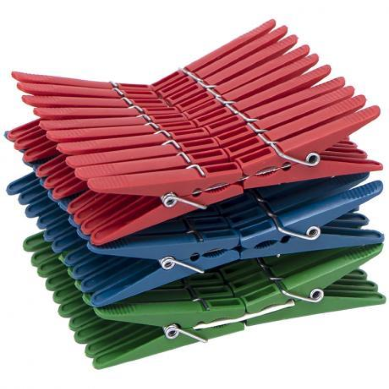 Прищіпки для білизни “Крокодил“ пластикові 20шт, 8см KNZ