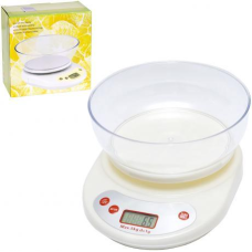 Ваги кухонні електронні на 5 кг, 21*15,5*11см, чаша 17,5*5,5см KNZ