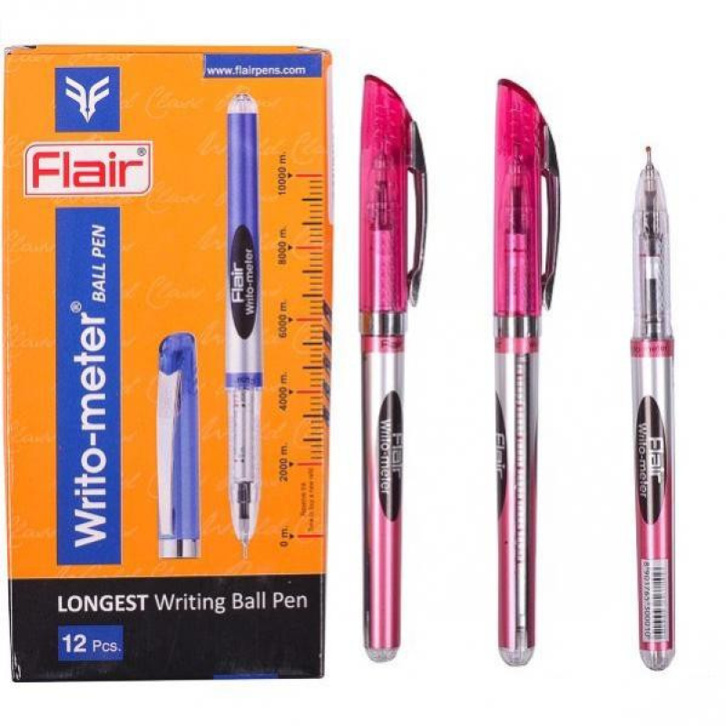 Ручка кулькова Flair “Sporty Writo meter“ 10 км червона KNZ