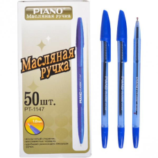 Ручка масляна Piano PT-1147 (синя) KNZ