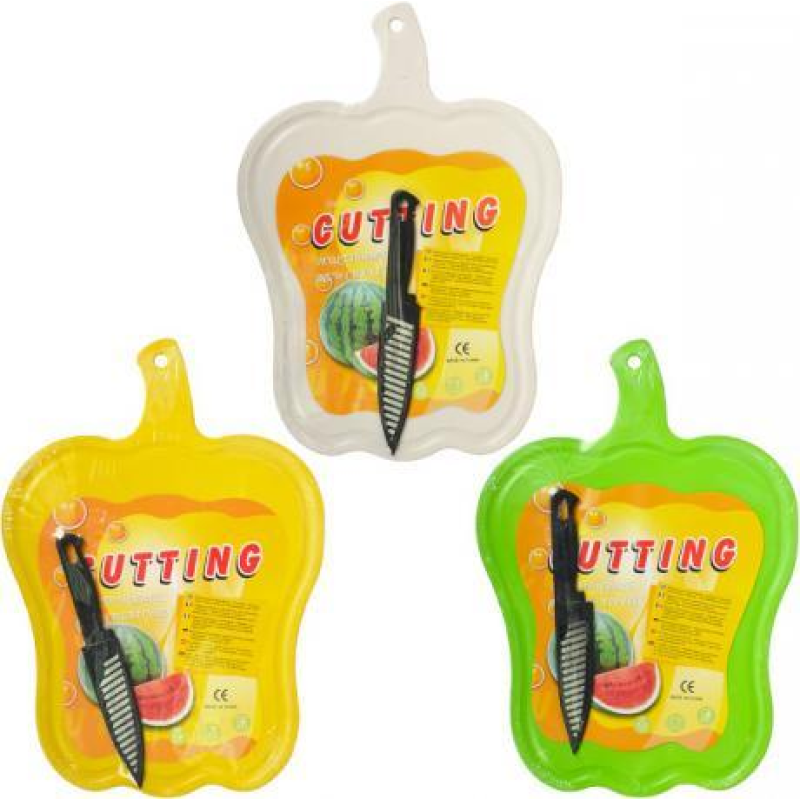 Дошка обробна з ножем “Перець“ 37х26 см 3-82 KNZ