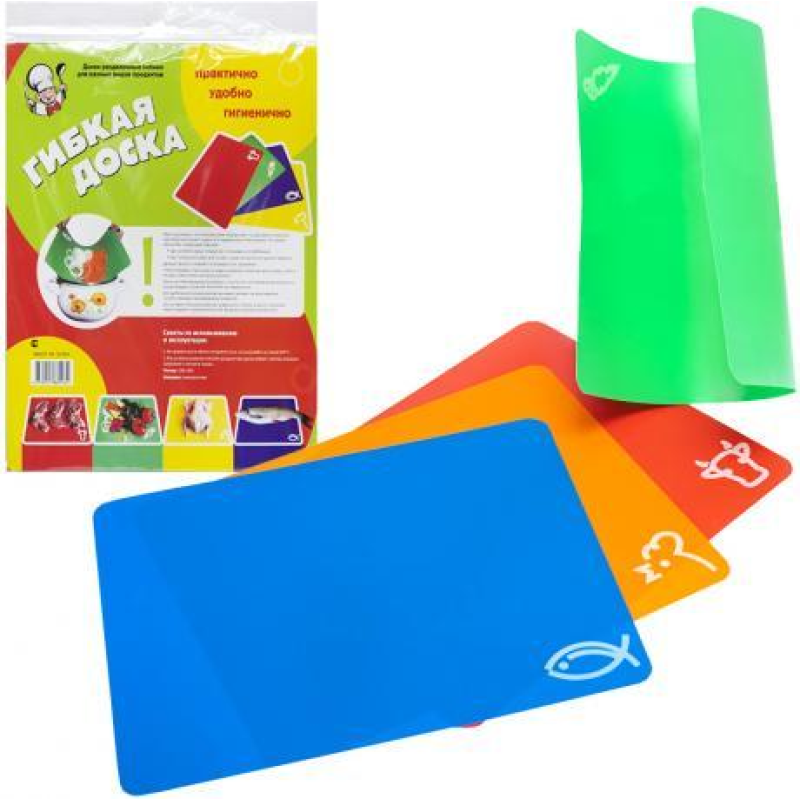Набір дощок гнучких обробних 4 штуки 34*27 см KNZ