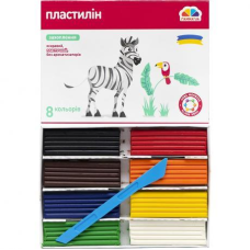 Пластилін 8 кольорів Гамма “Захоплення“ 160 гр KNZ