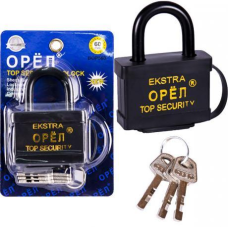 Замок навісний 60мм з гумовою кришкою Х2-83 KNZ