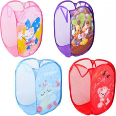 Кошик-сітка для іграшок або білизни з картинкою маленька 30х30х50 см KNZ