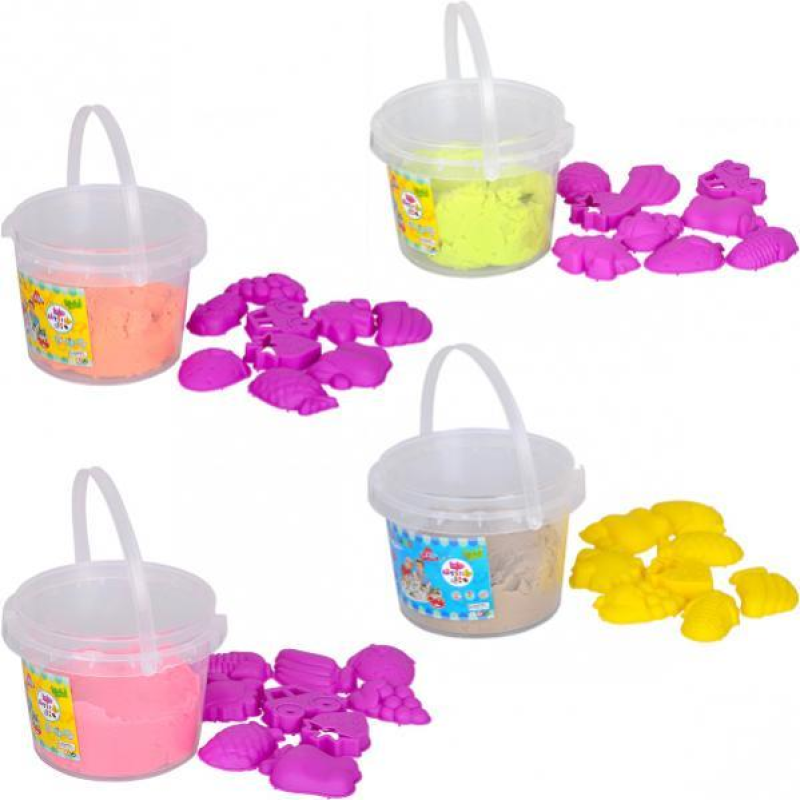 Набір кінетичного піску у відрі 300г KNZ