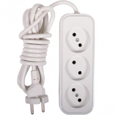 Електричний подовжувач на 3 гнізда 3 метри KNZ