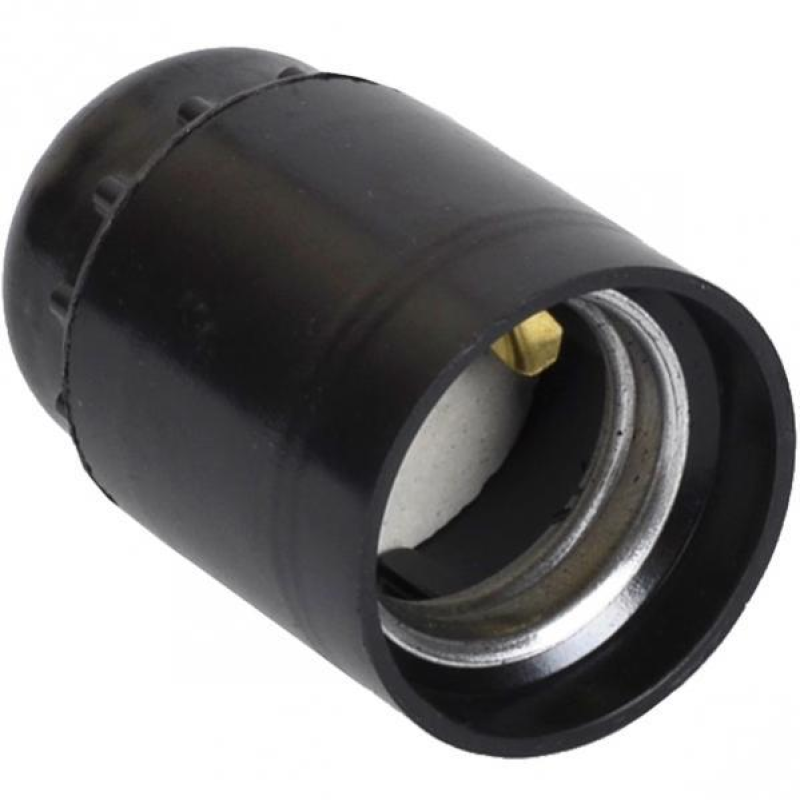 Патрон для лампочки чорний, цоколь Е27 KNZ