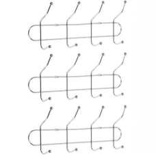 Вішалка настінна на 4 підвійні крючки, 31,5*8*13 см KNZ