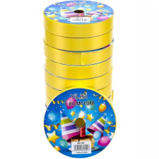 Стрічка 18мм*10м жовта 10 штук 13-182 KNZ