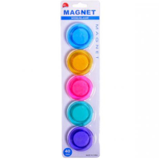 Магніт для дошки “Кольоровий“ 5 штук D=4см KNZ