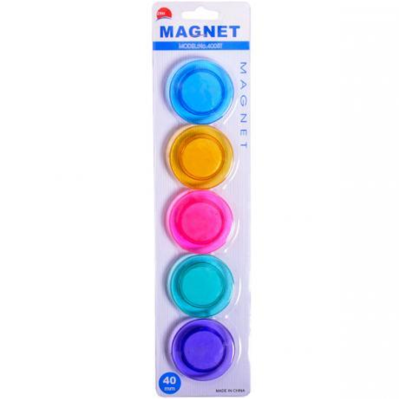 Магніт для дошки “Кольоровий“ 5 штук D=4см KNZ