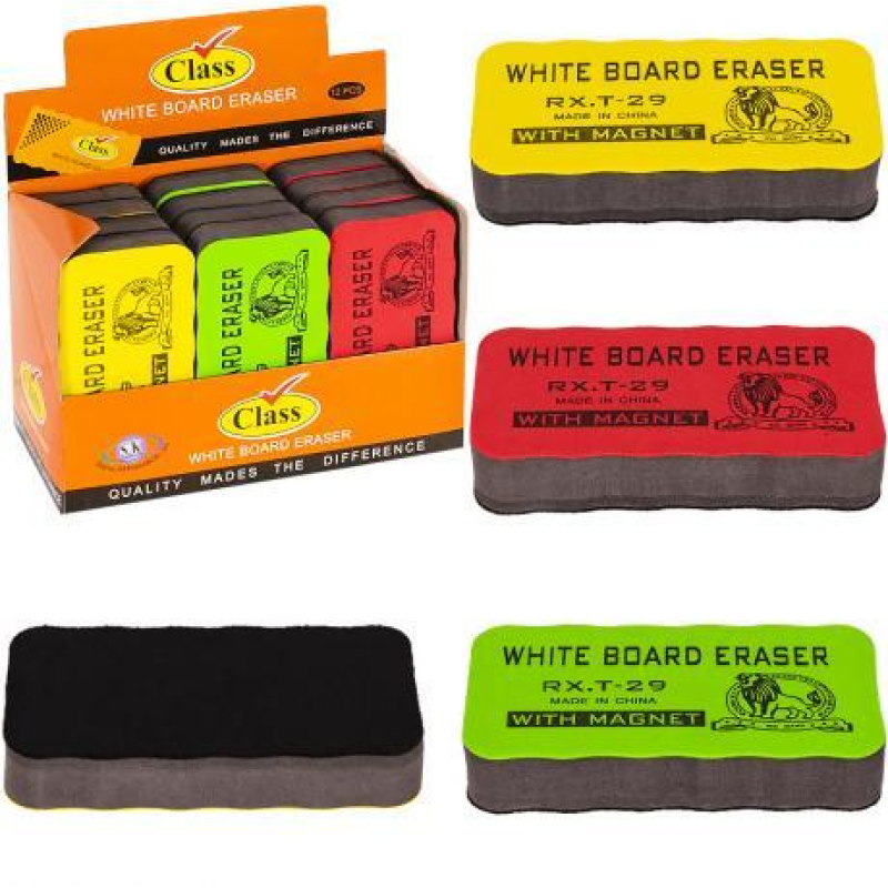 Губка для сухостираємої дошки магнітна Т29 SMART 10,5*5,5*2см KNZ Губка для сухостираємої дошки магнітна Т29 SMART 10,5*5,5*2см KNZ