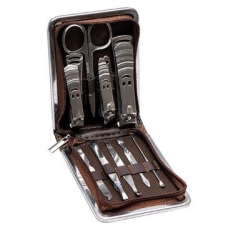 Набір для манікюру 9 предметів у шкір/зам футлярі KNZ