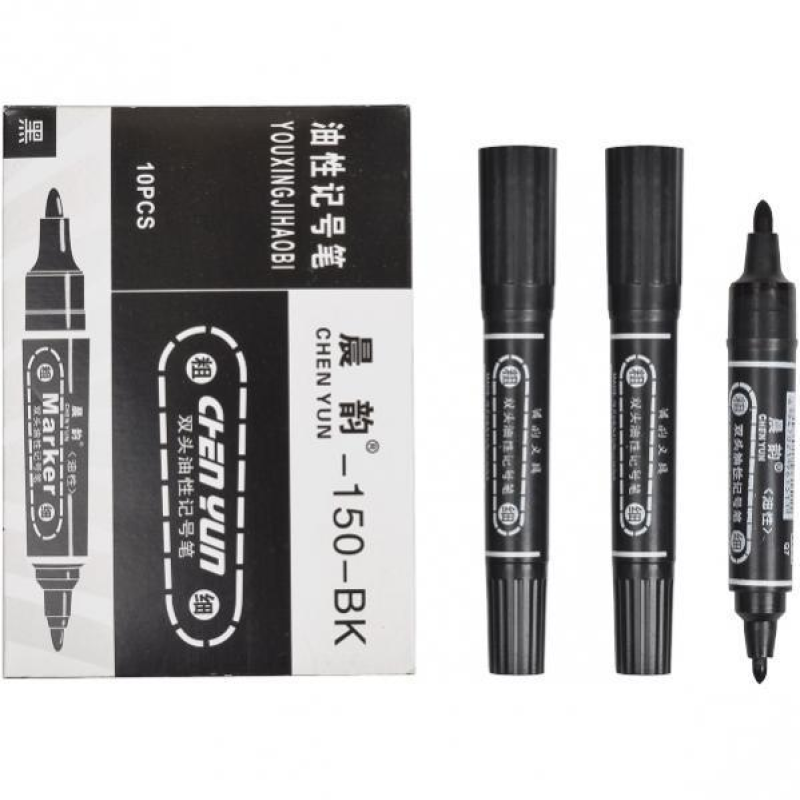 Маркер 2-х сторонній чорний ВК-150 KNZ