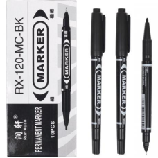 Маркер 2-х сторонній чорний RX-120 KNZ