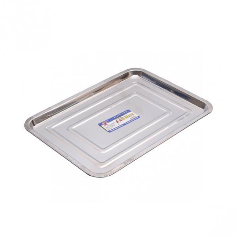 Піднос металевий прямокутний середній 36*27*2см KNZ