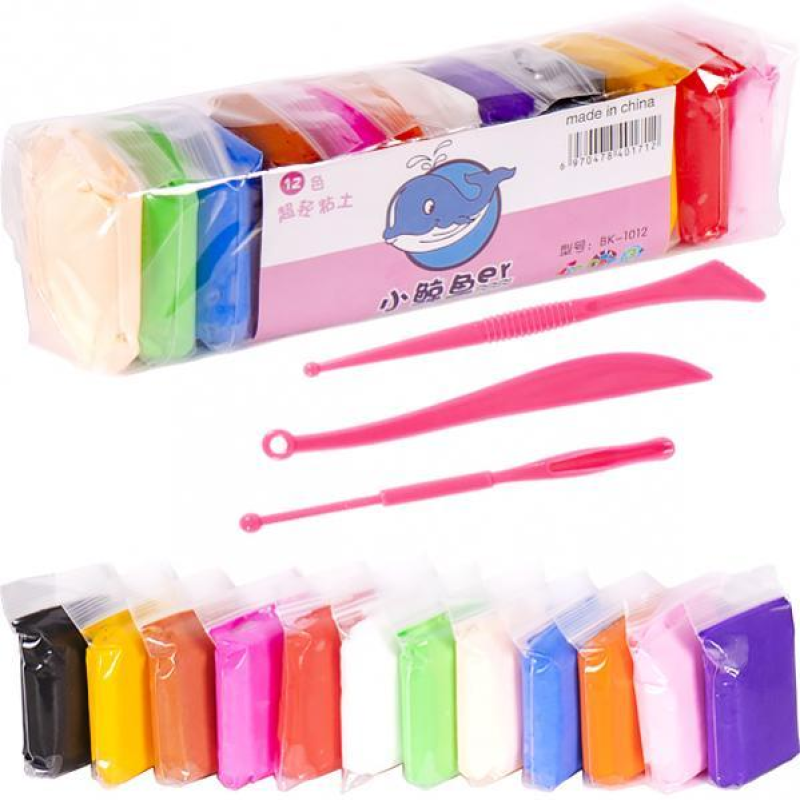 Моделін 12 кольорів 130грм BK-1012 KNZ