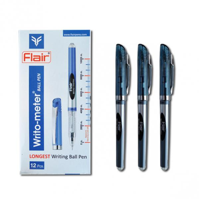 Ручка кулькова Flair “Sporty Writo meter“ 10 км чорна KNZ