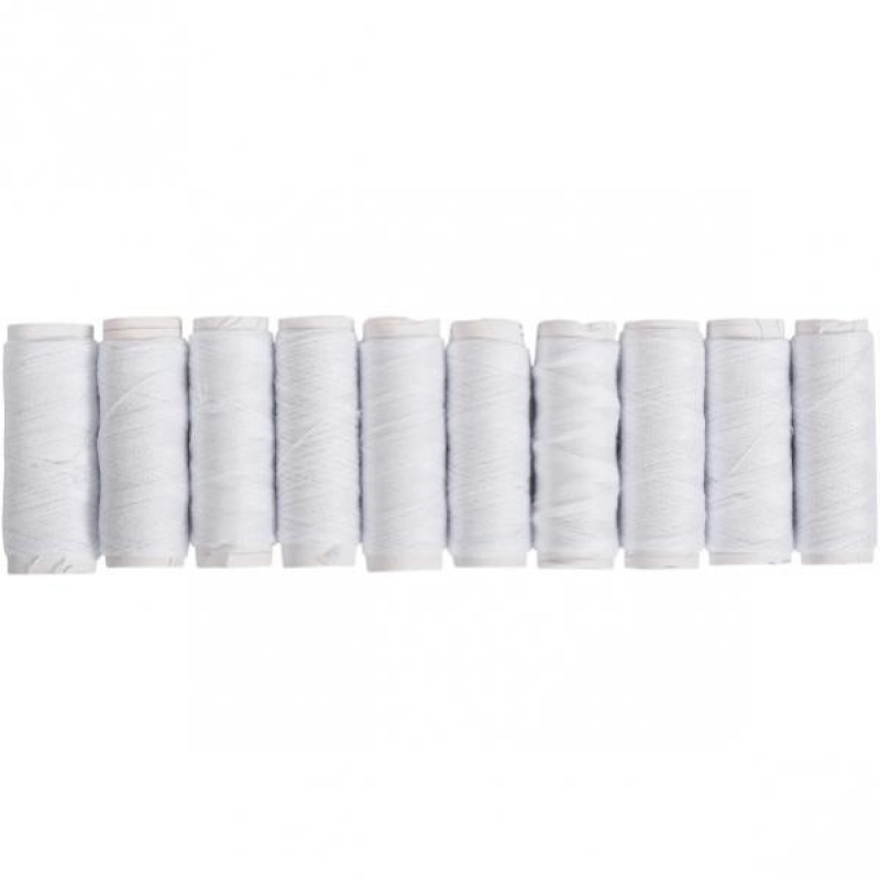 Набір білих ниток, 10 штук KNZ