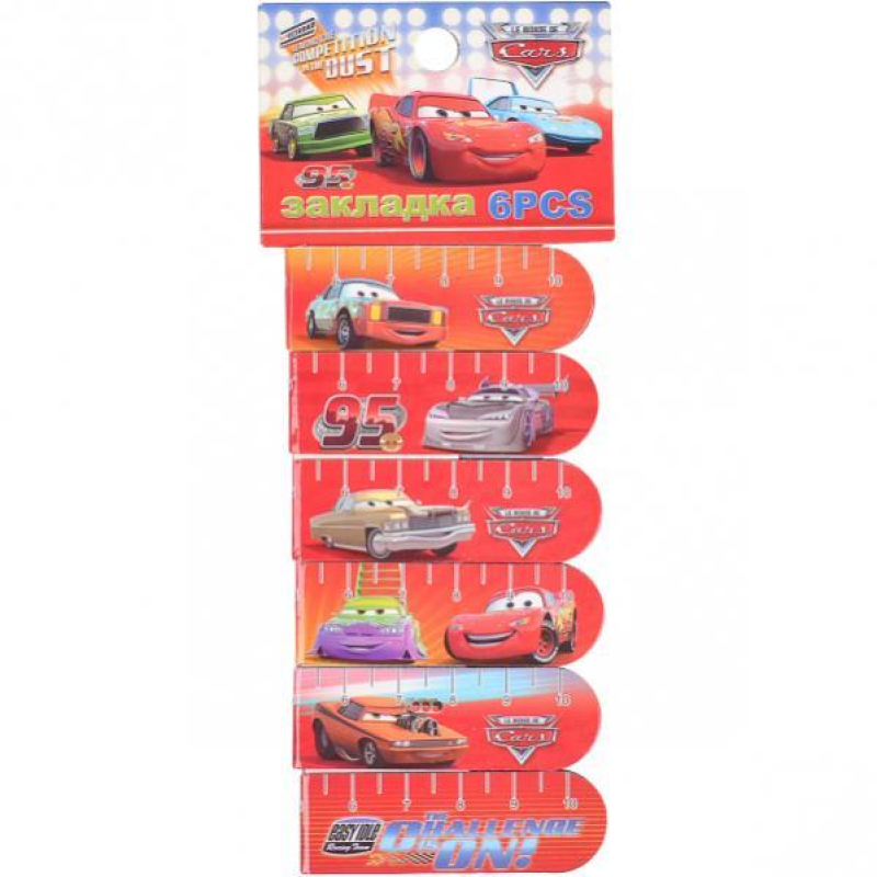 Закладка-магніт 6 штук Машинки“ KNZ