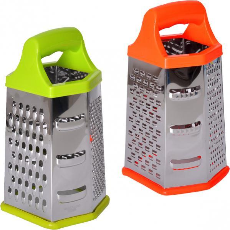 Тертка пластик кольорова шестигранна мала 20*12*9,5см KNZ