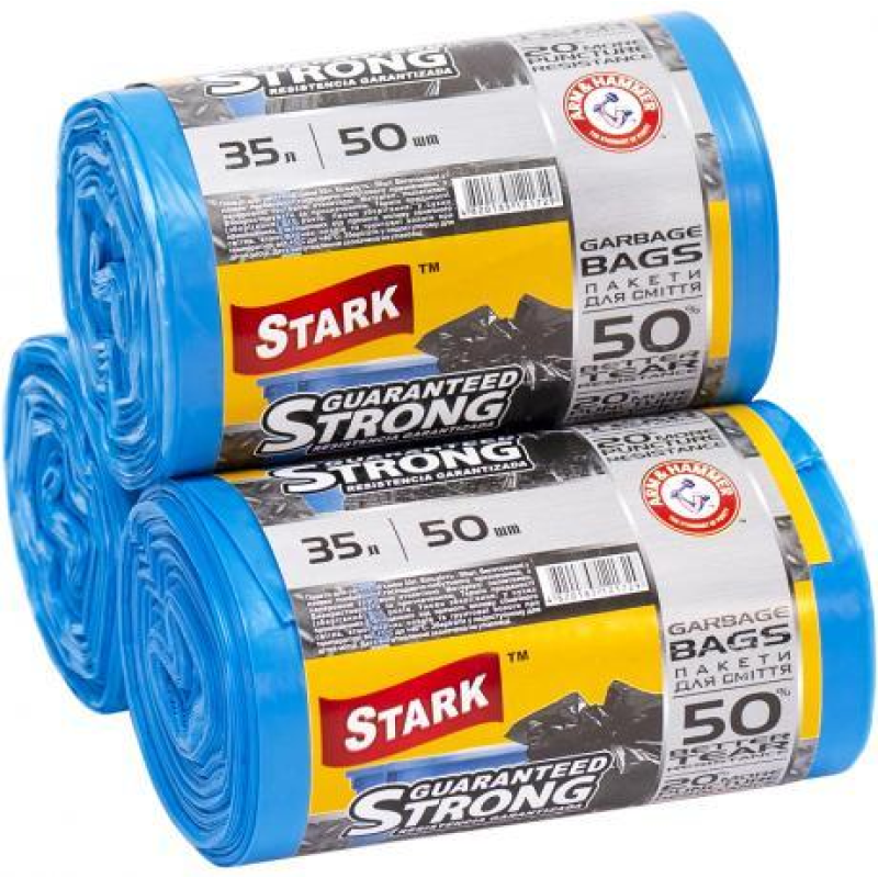 Пакет для сміття міцний 48х58 35л 50 штук TM STARK KNZ